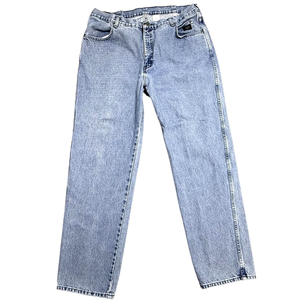 Vintage Harley-Davidson Jeans Mens 42x34 Blue‎ Denim Traditional Straight Leg
